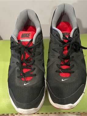 Nike Revolution Black and Red Men's Running Sneakers 👟 Size 13